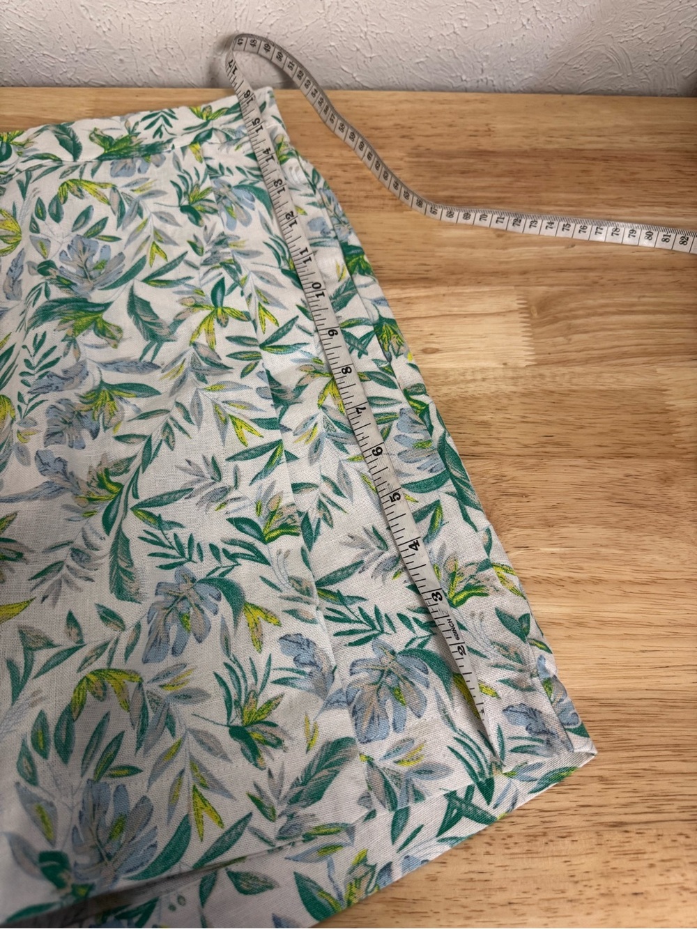 Ellen Tracy Linen Skort Skirt Shorts Green Leaf - Picture 8 of 11